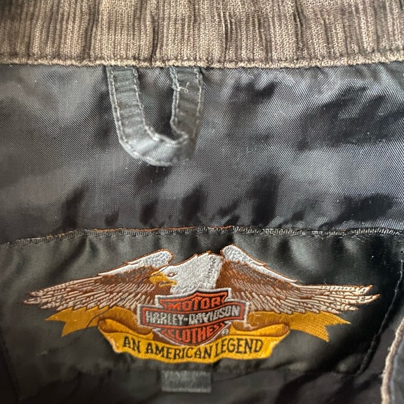 Vintage HARLEY DAVIDSON Racing Motorcycle Bomber Windbreaker Jacket ~ XL - Picture 2 of 4
